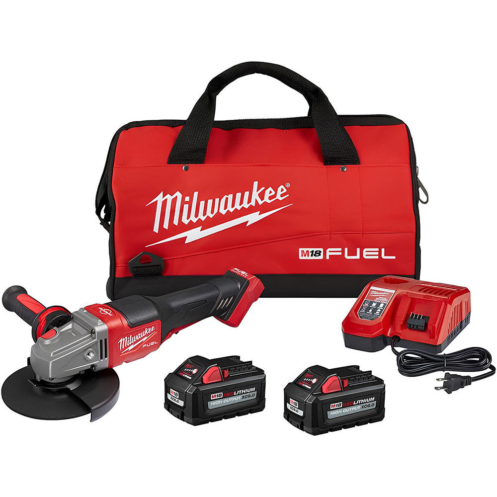 Milwaukee M18 FUEL 4 1/2inch-6inch No Lock Braking Grinder with Paddle Switch Kit, large image number 1