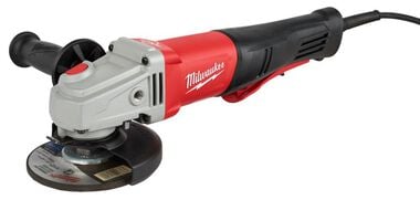Milwaukee 11Amp 4-1/2In - 5In Braking Grinder with No-Lock Paddle Switch