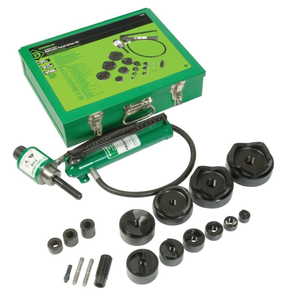 Greenlee Hydraulic Punch Driver Set 1/2 to 4 In., large image number 1