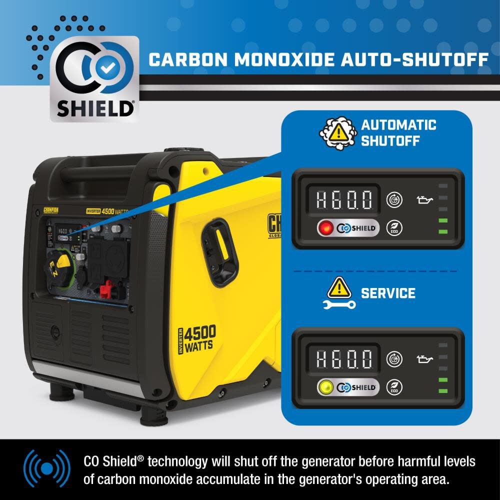 Champion Power Equipment 4500-Watt Gas Powered 49 State RV Ready Portable Inverter Generator with Quiet Technology, large image number 2