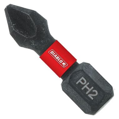 Diablo Tools 1 Inch #2 Phillips Drive Bits 2 Pack