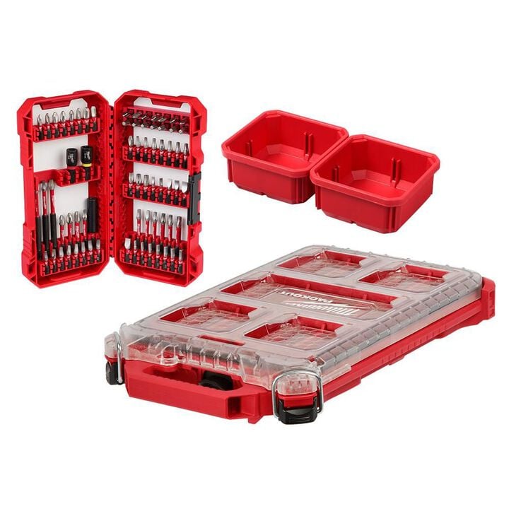 Milwaukee SHOCKWAVE Impact Duty Driver Bit PACKOUT Kit  70 Piece, large image number 0