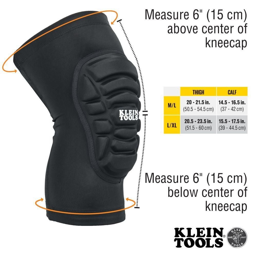 Klein Tools Lightweight Knee Pad Sleeves L/XL, large image number 3