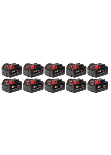 Milwaukee M18 REDLITHIUM XC 5.0Ah Extended Capacity Battery Pack (10pk), large image number 1