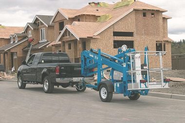 Genie 34 Ft. Trailer Mounted Articulating Boom Lift, large image number 5