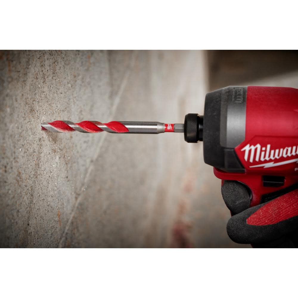 Milwaukee 5/32in SHOCKWAVE Drill Bit Carbide Hammer 5pk, large image number 9