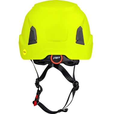 Protective Industrial Products Traverse Non-Vented Industrial Climbing Helmet ANSI II Class E Hi-Vis Yellow
