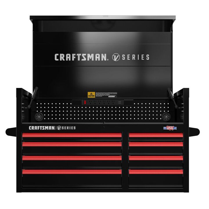 CRAFTSMAN V-SERIES 41 Inch Wide 8-Drawer Tool Chest, Black