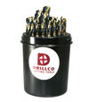 Drillco Heavy-Duty Jobber Length Drill Bit Set, 29 Pieces, small image number 2