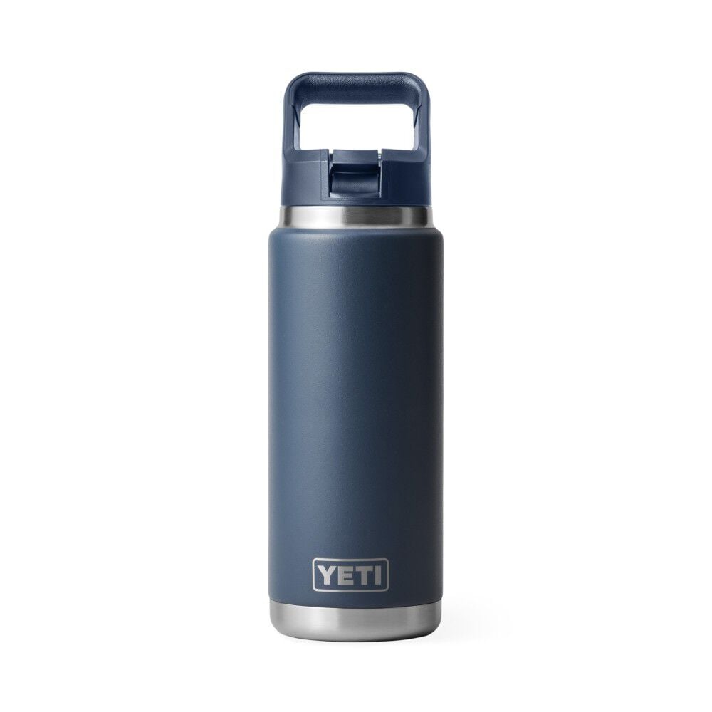 YETI 26oz Rambler Water Bottle with Straw Cap Navy – 21071502204