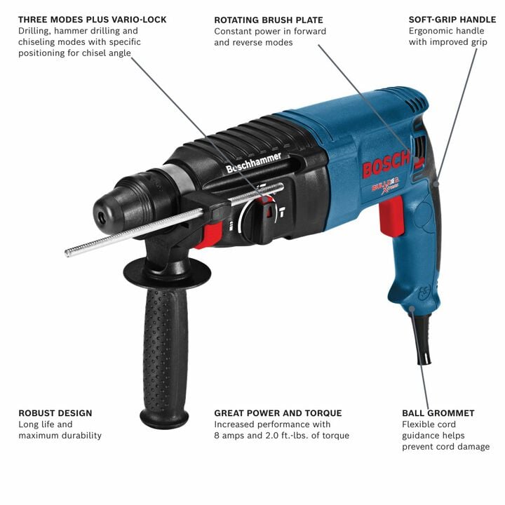 Bosch 1-in SDS-plus Bulldog Xtreme Rotary Hammer, large image number 1