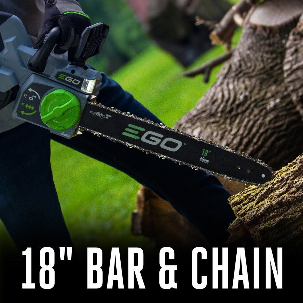 EGO Power+ Brushless Hedge Trimmer and 18 Inch Chain Saw Kit Reconditioned Bundle, large image number 20