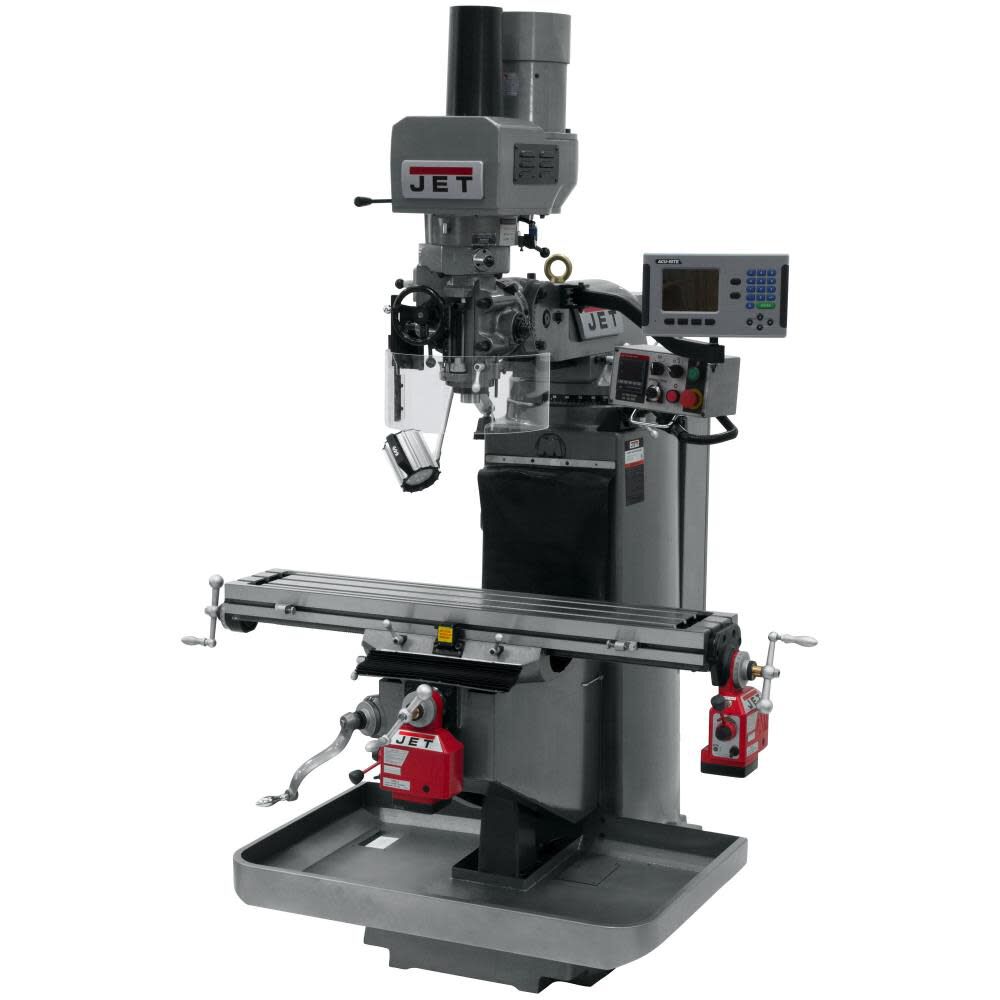 Jet JTM-949EVS Mill Acu-Rite 200S DRO XY-Axis Pwrfd & APDB (690523)