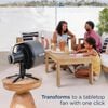 Shark FlexBreeze 12V 36W 3A Pro Mist Pedestal and Table Fan Charcoal Gray, small image number 5