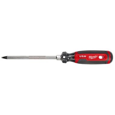 Milwaukee #3 Square 6inch Cushion Grip Screwdriver (USA), large image number 0