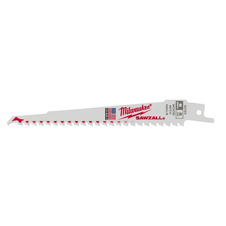 Milwaukee 6 In. 5 TPI Super Sawzall Blades 50 Pack