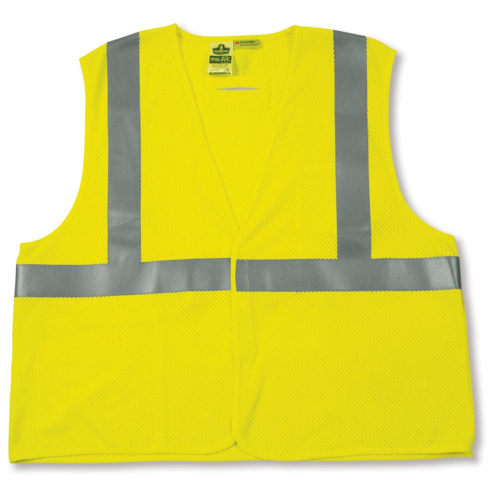 Ergodyne GloWear 8260FRHL Lime Class 2 FR Modacrylic Vest – Size Large/XL – 21495
