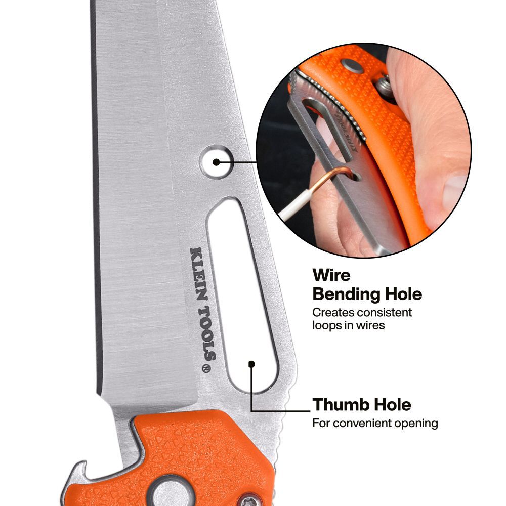 Klein Tools Electricians Pocket Knife with Driver, large image number 3