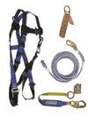 Falltech Roofers Kit 7015 Harness 8149 VLL 8353LT SAL with Manual Grab 7410 Roof Anchor, small