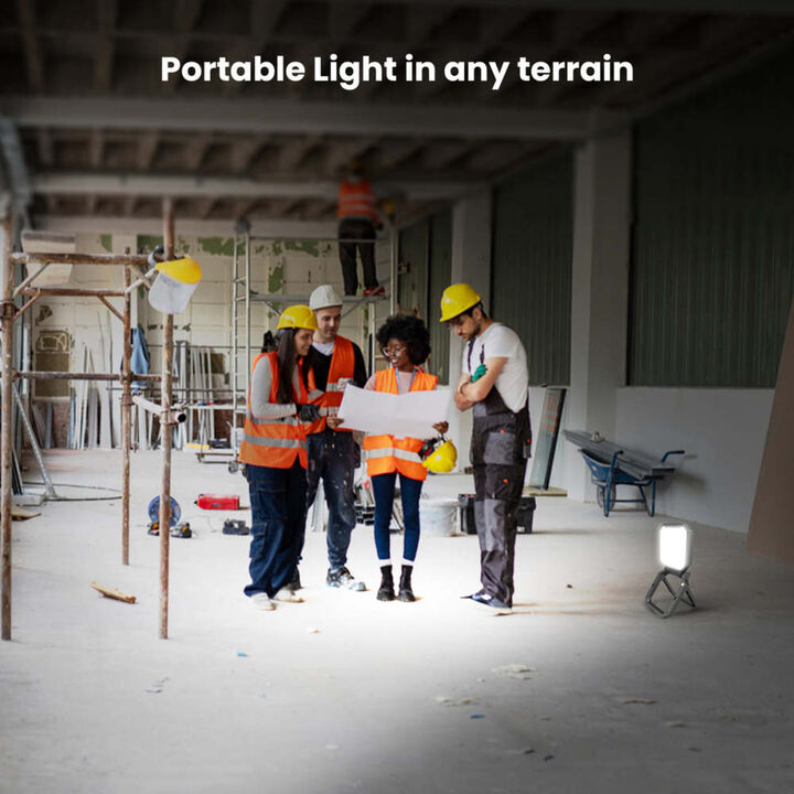 Feit Electric 2000 Lumens Lithium Ion Rechargeable Portable LED Work Light Gray, large image number 6