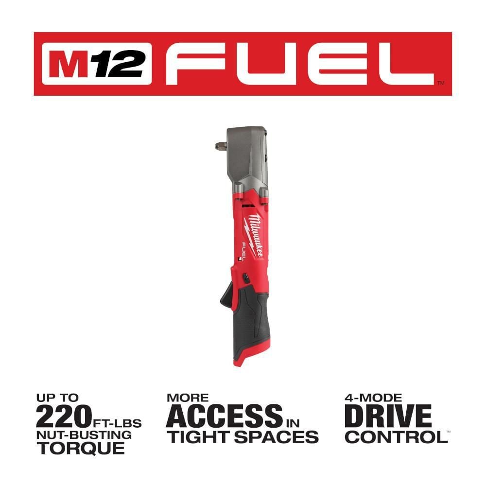 Milwaukee M12 FUEL 3/8inch Right Angle Impact Wrench (Bare Tool), large image number 2