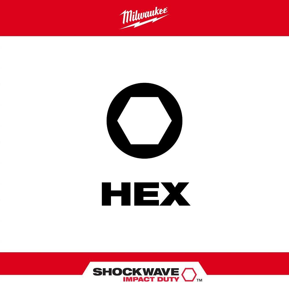 Milwaukee SHOCKWAVE 9-Piece Impact Hex Insert Bit Set, large image number 2