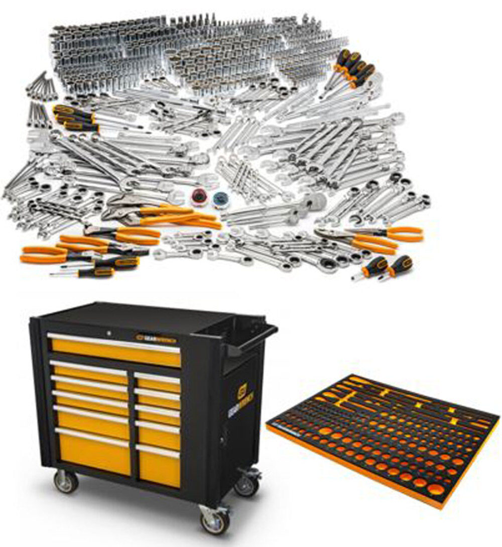 GEARWRENCH Master Mechanics 613pc Hand Tool Set with EVA Foam Trays and