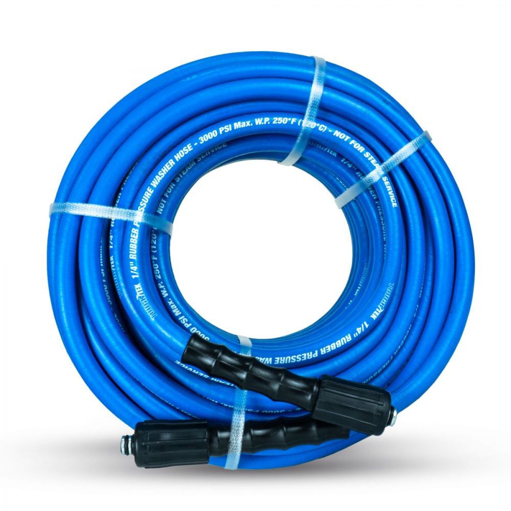 BluBird Tough-Tek 1/4 Inch x 100 Ft. Pressure Washing Hose with M22 Coupler – TTPW14100-NM-M22