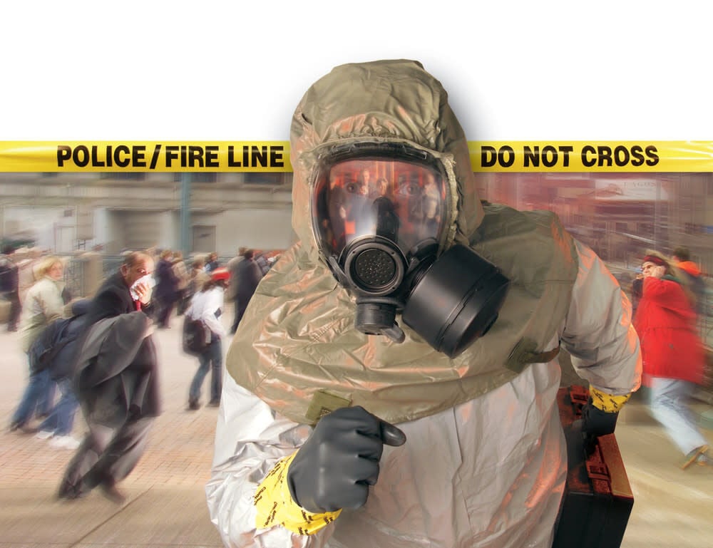 MSA Safety Works Millennium Riot Control Gas Mask Hycar Medium, large image number 2