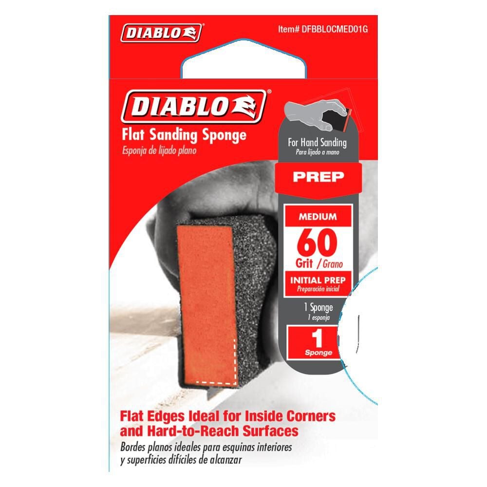 Diablo Tools Sanding Sponge Extended Flat 60 Grit Medium, large image number 2