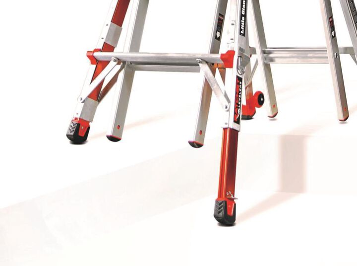 Little Giant Safety Revolution M17 Aluminum Type 1A 300lb Rated Telescoping Multi-Position Ladder with Ratchet Leg Leveler, large image number 7