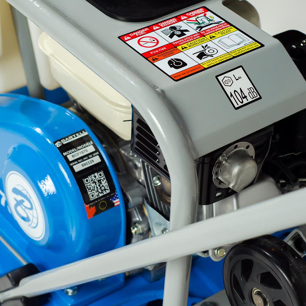 Bartell Morrison BCF1570 Forward Compactor with Water Kit Honda GX160