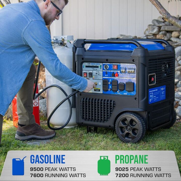 Duromax 9500 Watt Dual Fuel 49 State Portable Inverter Generator with CO Alert, large image number 2