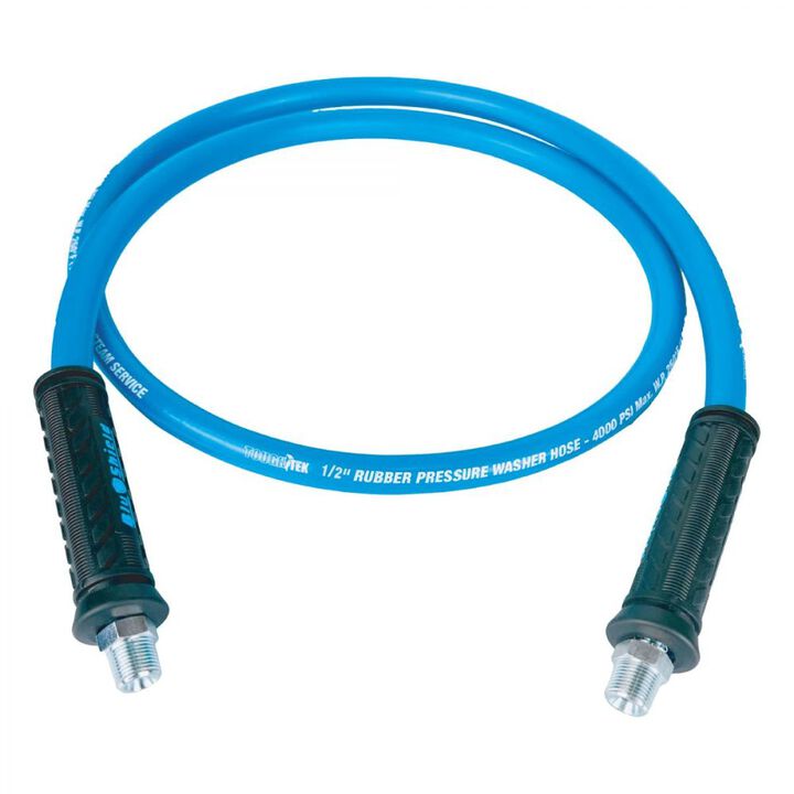 BluBird Tough-Tek 1/2 Inch x 6 Ft Blue Rubber Pressure Washer Hose, large image number 1