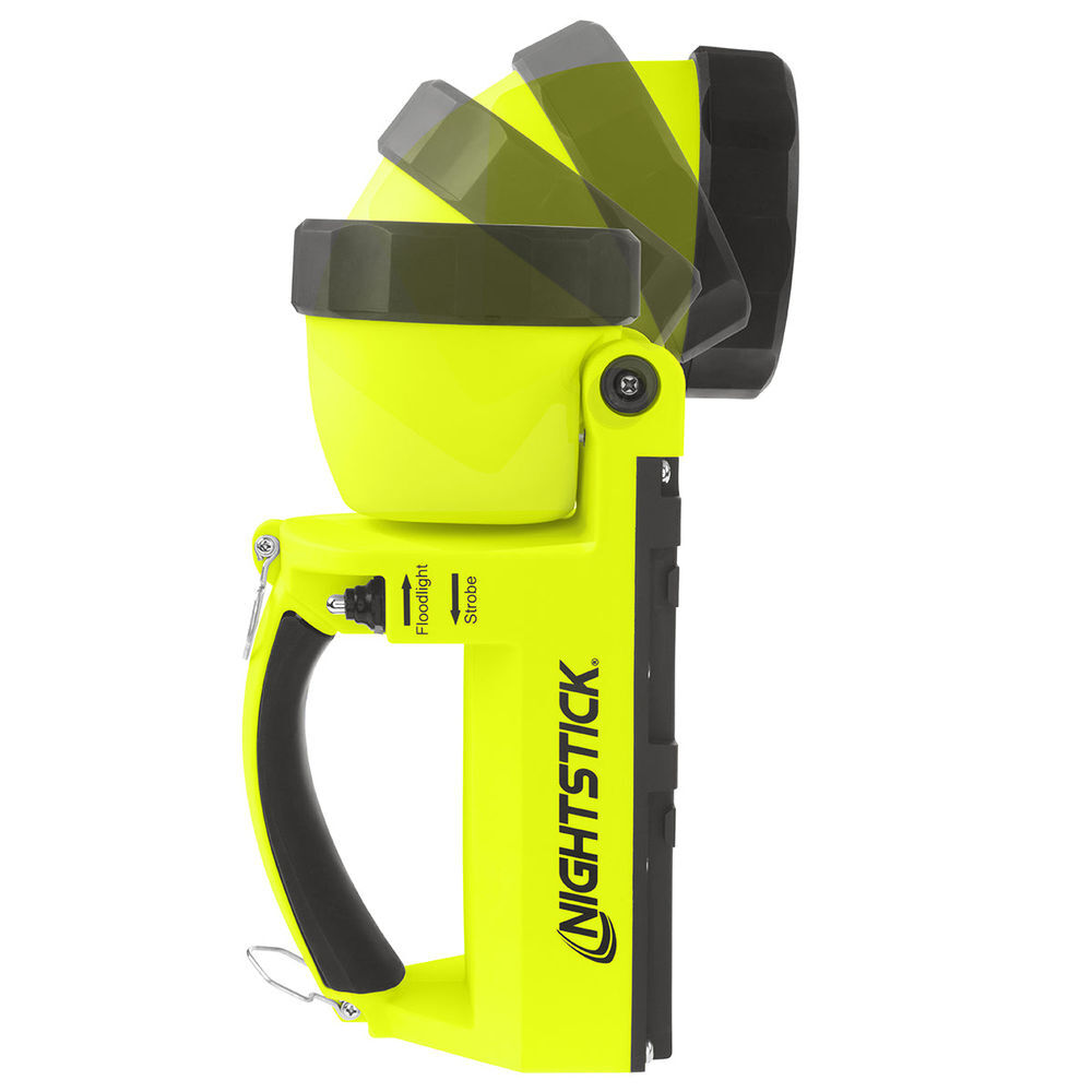 Nightstick Intrinsically-Safe Rechargeable Dual-Light Lantern with Pivoting Head, large image number 3