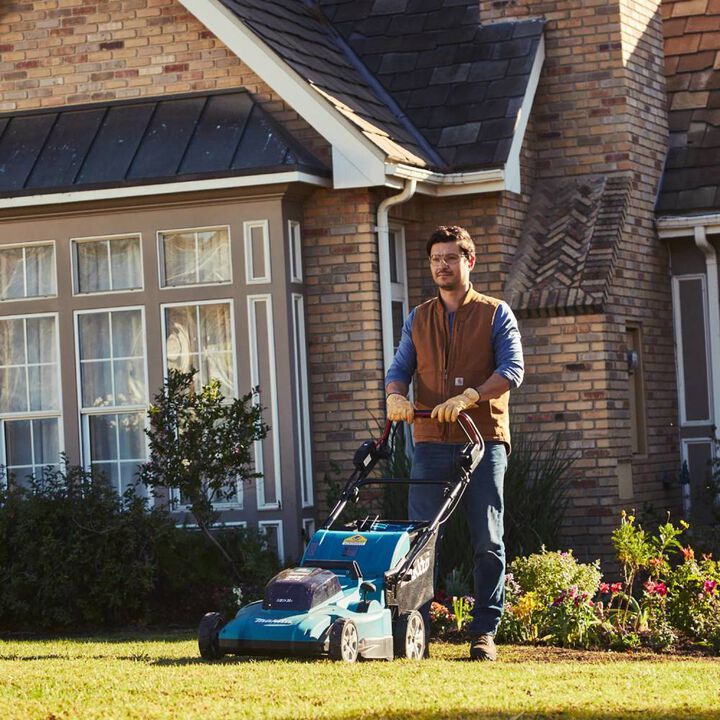 Makita 18V X2 (36V) LXT Lawn Mower Kit 21in Self Propelled with 4 Batteries, large image number 11