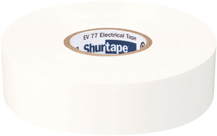 Shurtape EV 77 Electrical Tape White 3/4in x 66', large image number 1