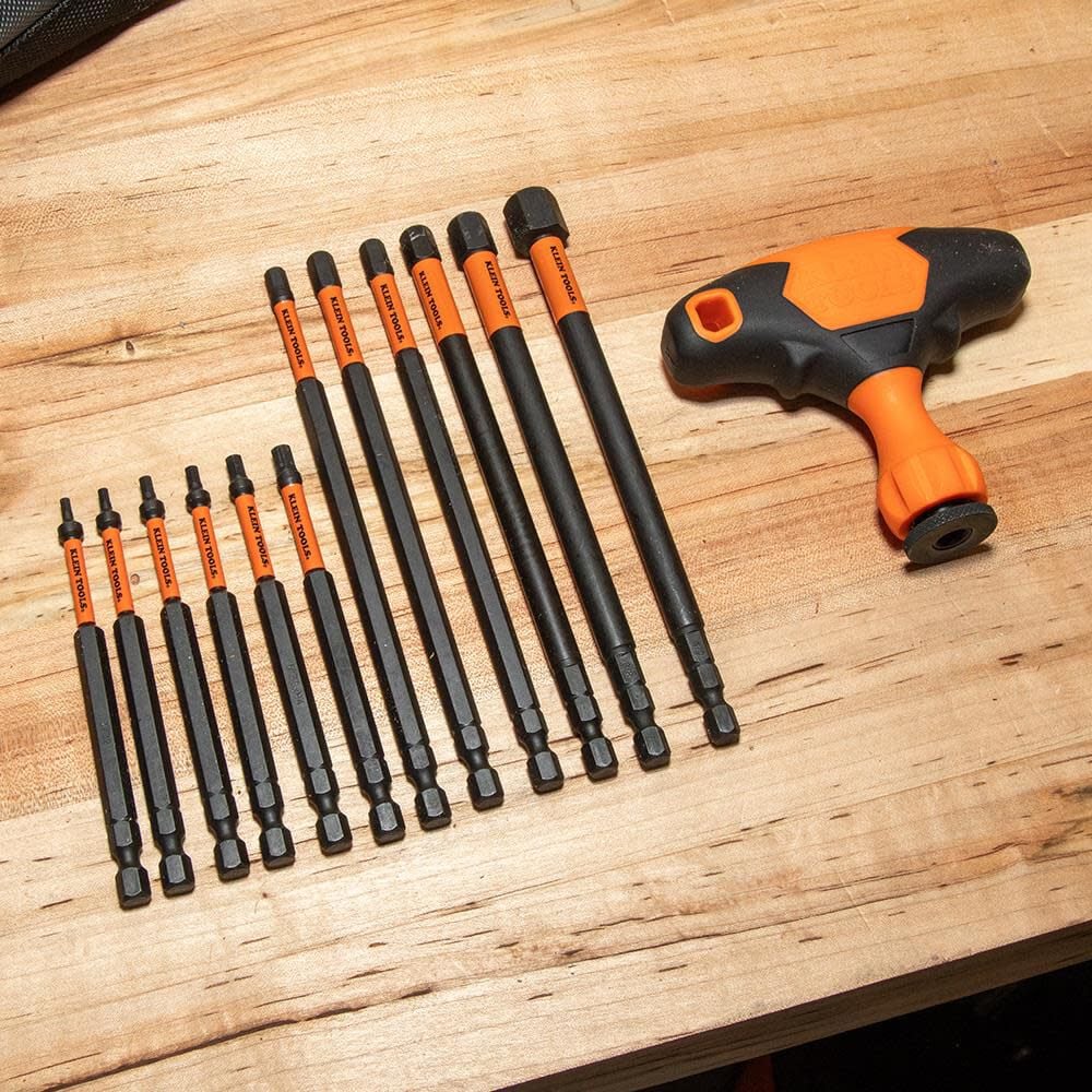 Klein Tools Impact-Rated Interchangeable Ratcheting T-Handle Set, 23 Pieces, large image number 8