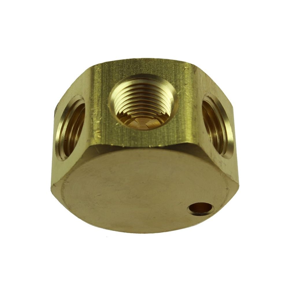 Coilhose 3 Port Flat Hex Manifold, 1/4in FPT Inlet x 1/4in FPT Outlet, large image number 2