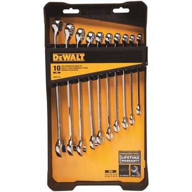 DEWALT 10 piece Combination Wrench Set (MM), large image number 2