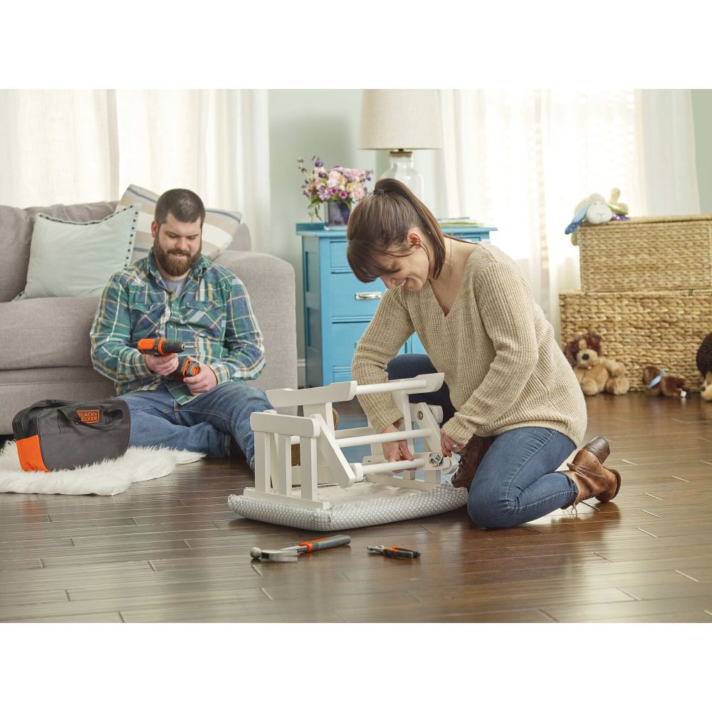 Black and Decker 12V MAX* Drill & Home Tool Kit 60pc, large image number 10