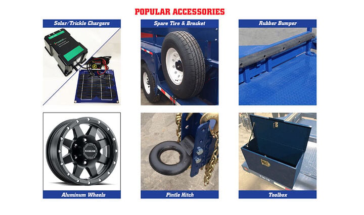 Air-Tow Trailers 10' Drop Deck Trailer 75in Width - 5500# Capacity, large image number 2