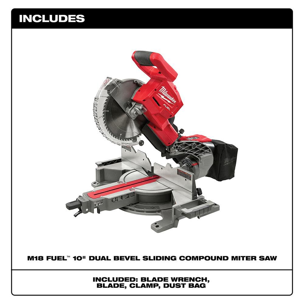 Milwaukee M18 FUEL HIGH DEMAND 10inch Miter Saw Bare Tool 2734 20 Acme Tools