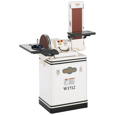 Shop Fox 1-1/2 HP 6in Belt/ 12in Disc Combination Sander