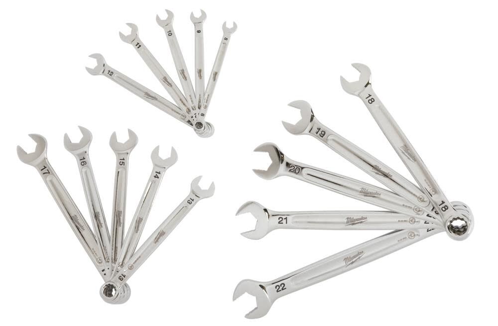 Milwaukee 15-Piece Combination Wrench Set - Metric, large image number 16