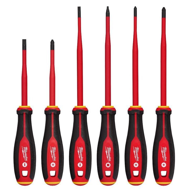 Milwaukee 1000V Insulated Slim Tip Screwdriver Set 6pc