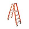 Werner 4 Ft. Type IA Fiberglass Platform Ladder with Casters, small