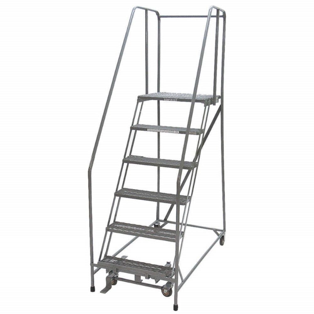 Cotterman Series 1000 6 Step X 26in W A6 Tread Step Ladder w/handrails, large image number 2