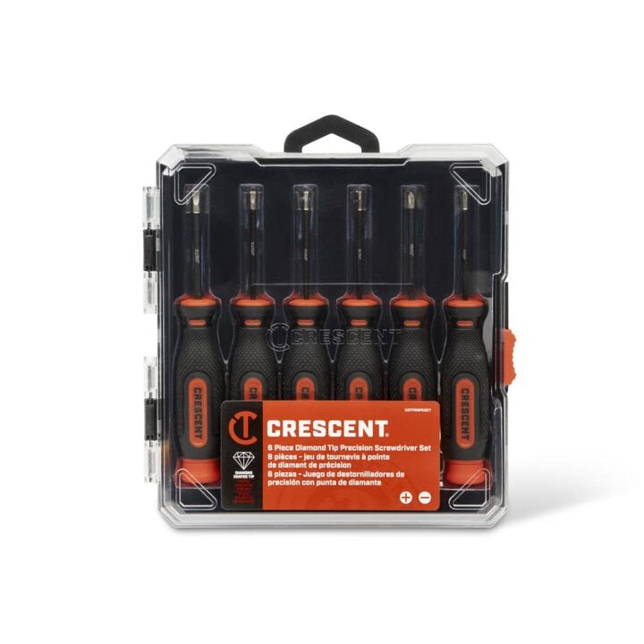 Crescent 6 Pc. Diamond Tip Precision Screwdriver Set, large image number 4