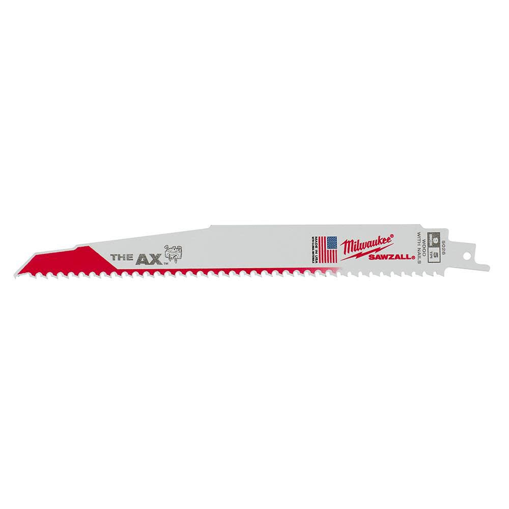 Milwaukee 9inch x 1inch x .062inch 5/8T HSS HD Recip Saw Blade, large image number 1